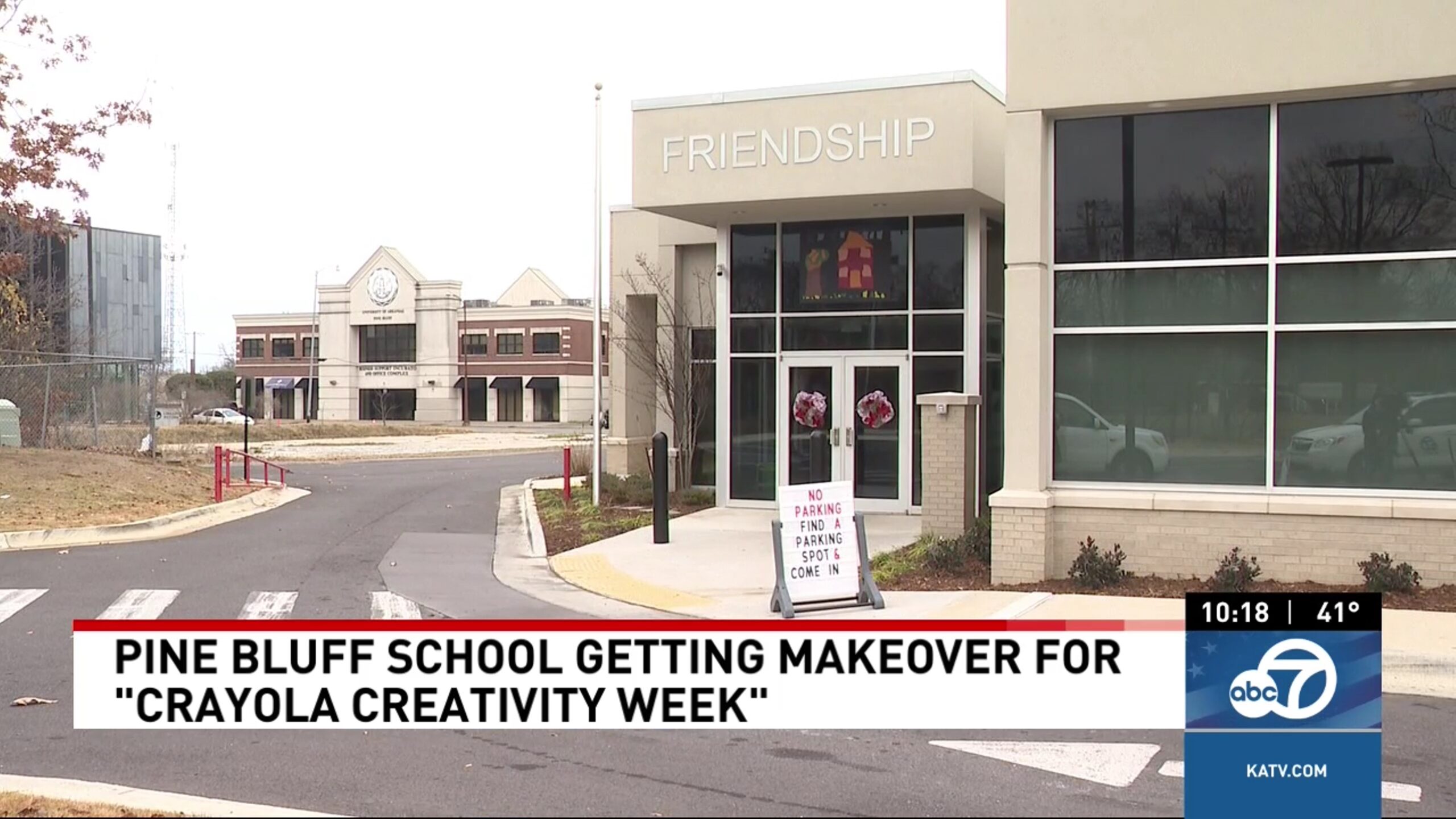 Pine Bluff school gets colorful makeover